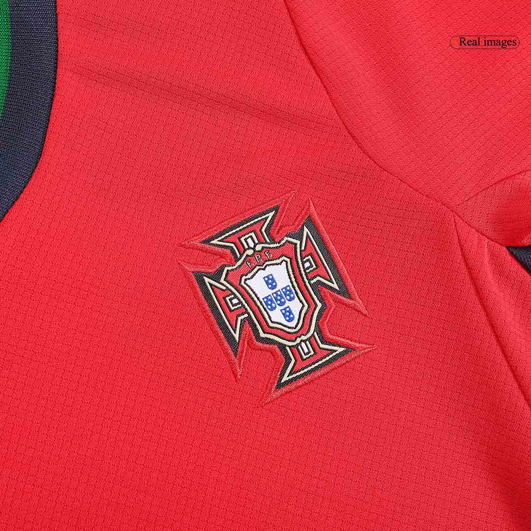 Kid's Portugal Home Jerseys Kit(Jersey+Shorts) Euro 2024