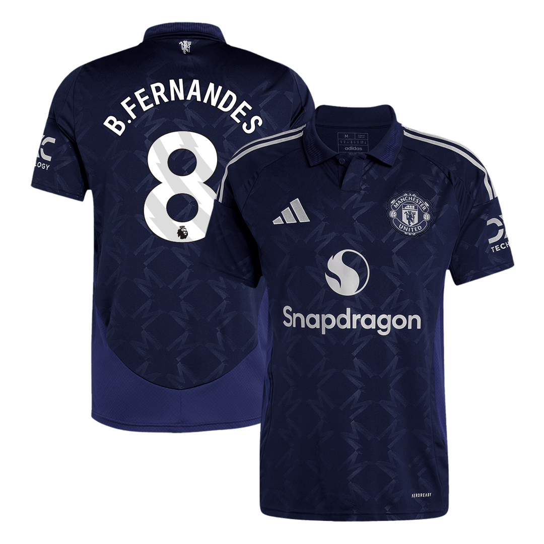 B.FERNANDES #8 Manchester United Away  Soccer Jersey 2024/25 Top Soccer Jerseys Store