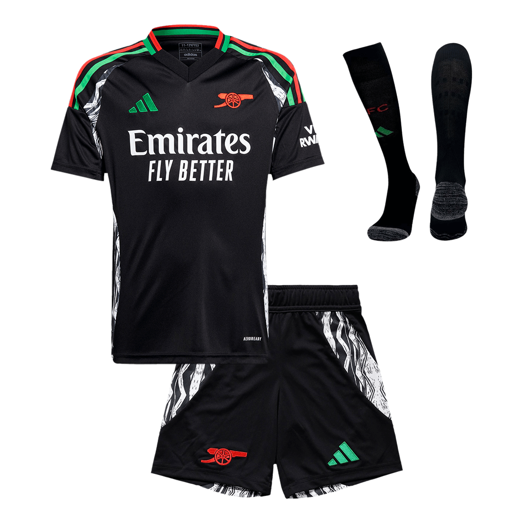 Kid's Arsenal Away  Soccer Jersey Kit(Jersey+Shorts+Socks) 2024/25 Top Soccer Jerseys Store