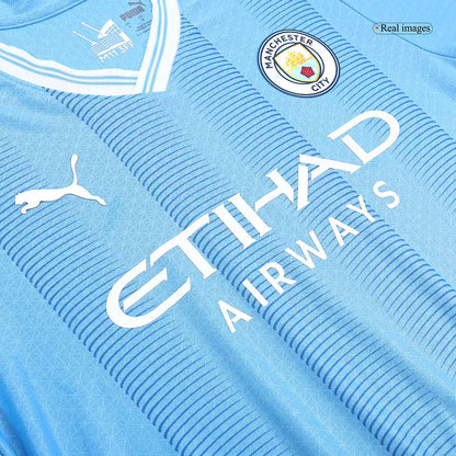 Player Version Manchester City Home  Soccer Jersey 2023/24 Top Soccer Jerseys Store