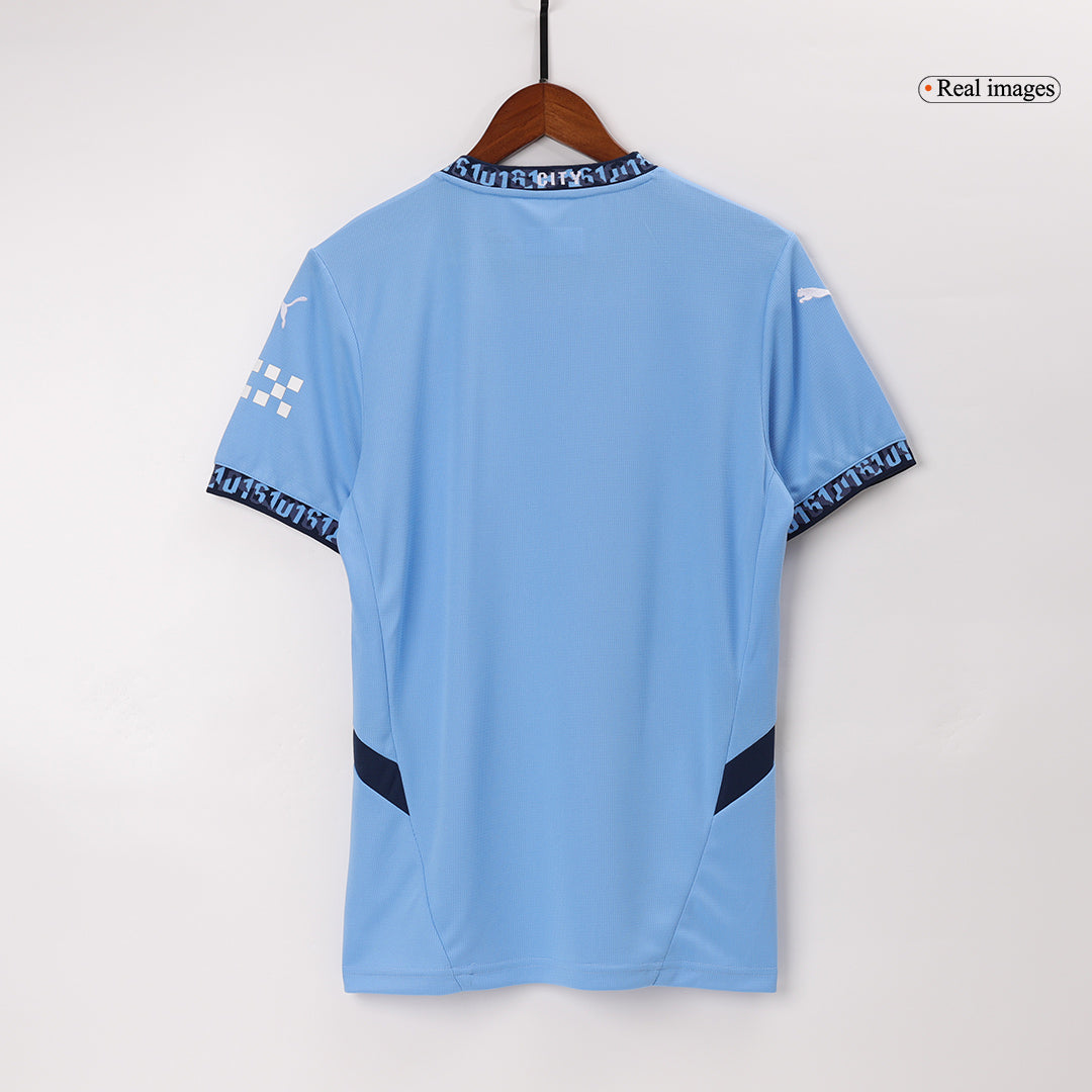 KHUSANOV #45 Manchester City Home  Soccer Jersey 2024/25 Top Soccer Jerseys Store