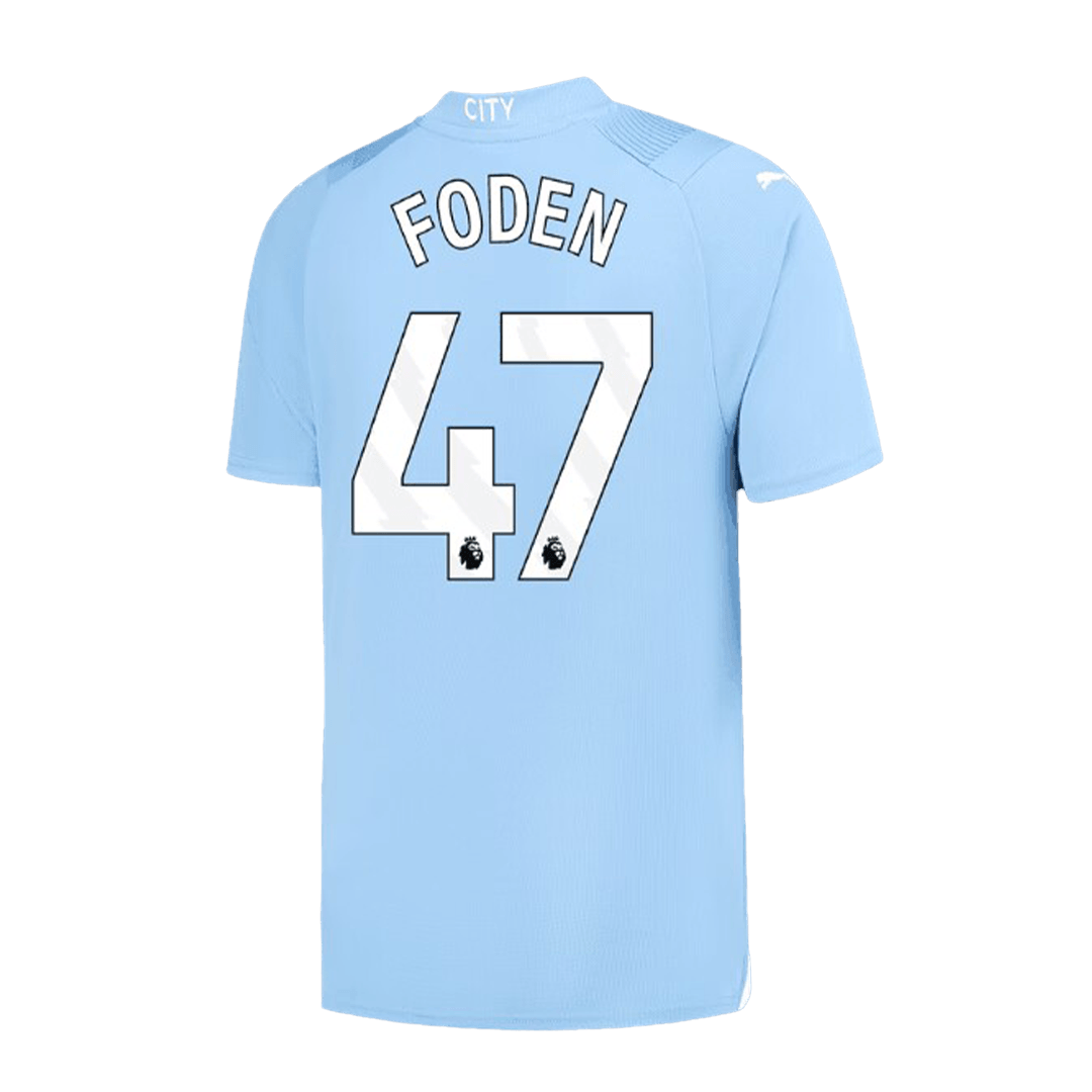 FODEN #47 Manchester City Home  Soccer Jersey 2023/24 Top Soccer Jerseys Store