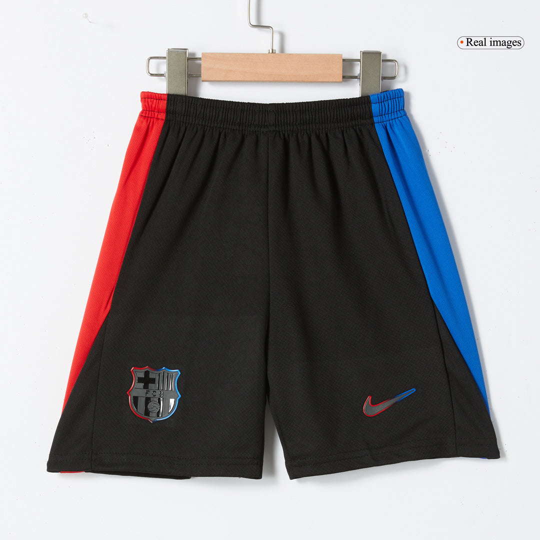 Kid's Barcelona Away  Soccer Jersey Kit(Jersey+Shorts) 2024/25 Top Soccer Jerseys Store