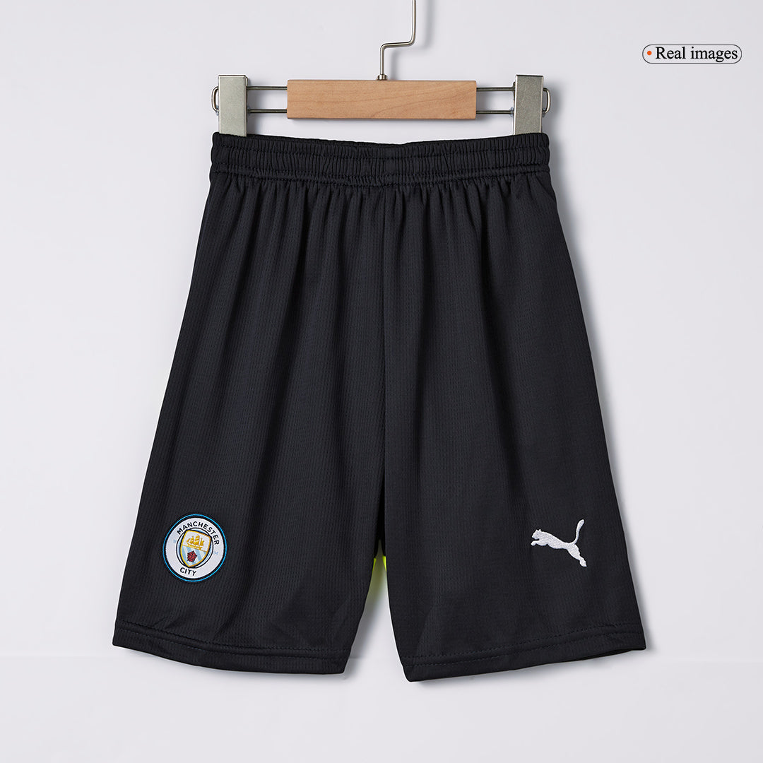 Kid's Manchester City Away  Soccer Jersey Kit(Jersey+Shorts) 2024/25 Top Soccer Jerseys Store
