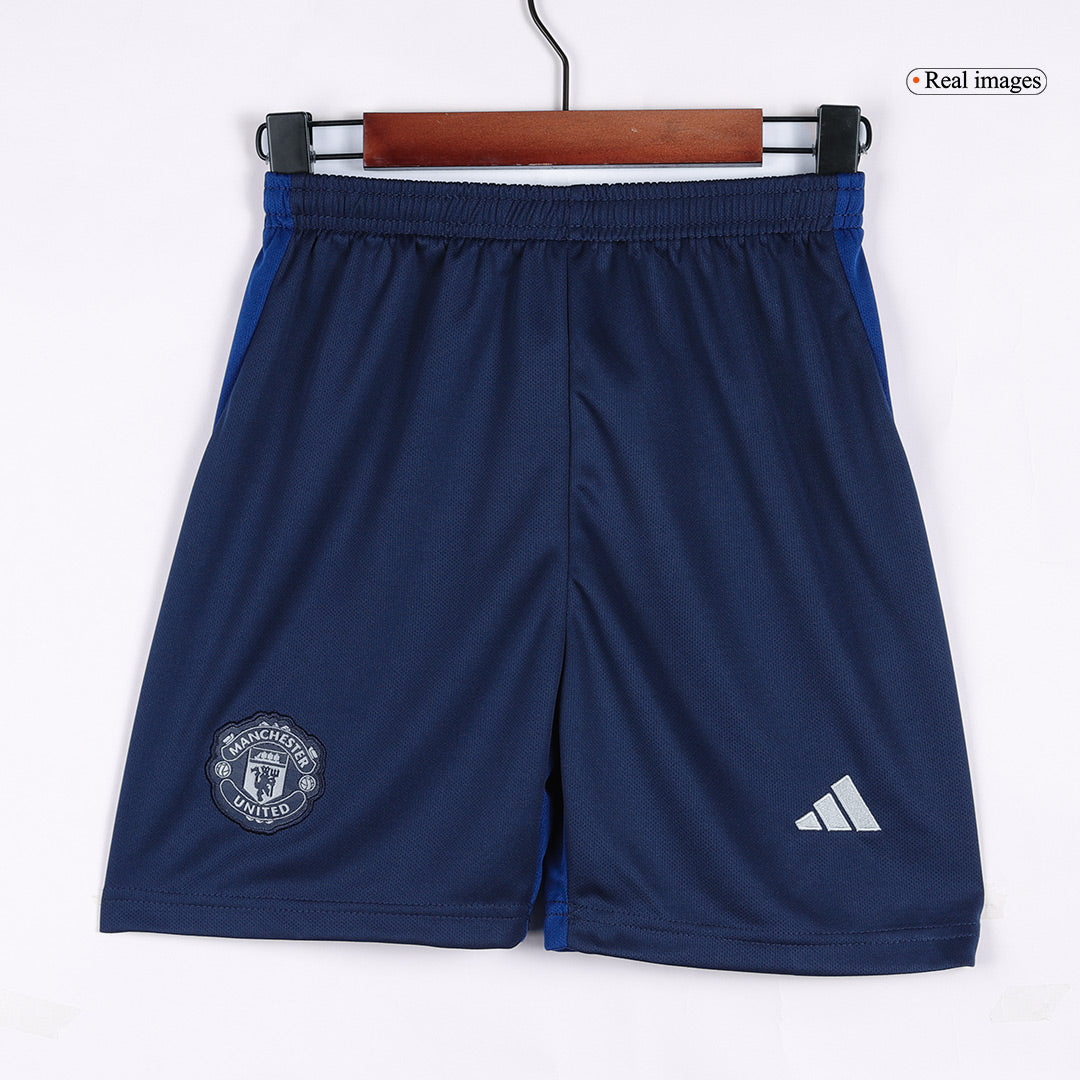 Kid's Manchester United Away  Soccer Jersey Kit(Jersey+Shorts) 2024/25 Top Soccer Jerseys Store