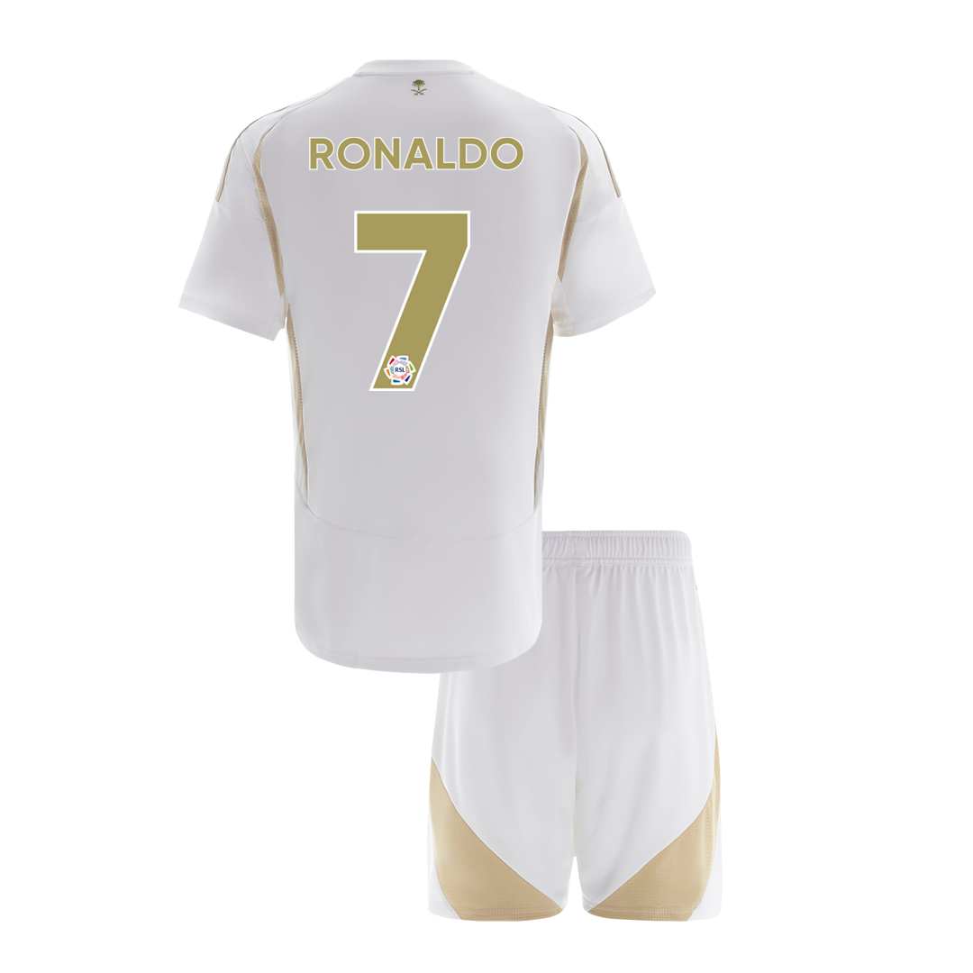 Kid's RONALDO #7 Al Nassr Third Away  Soccer Jersey Kit(Jersey+Shorts) 2024/25 Top Soccer Jerseys Store