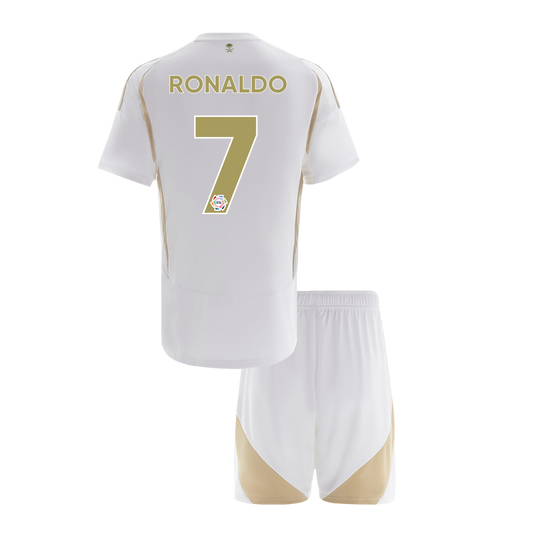 Kid's RONALDO #7 Al Nassr Third Away  Soccer Jersey Kit(Jersey+Shorts) 2024/25 Top Soccer Jerseys Store