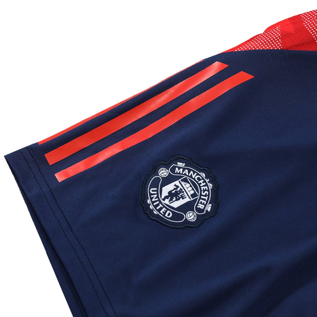 Manchester United Pre-Match  Soccer Jersey Vest Kit(Jersey+Shorts) 2024/25 Top Soccer Jerseys Store