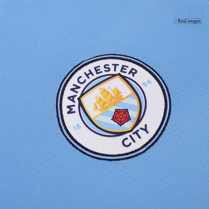 Manchester City Home Long Sleeve  Soccer Jersey 2024/25 Top Soccer Jerseys Store