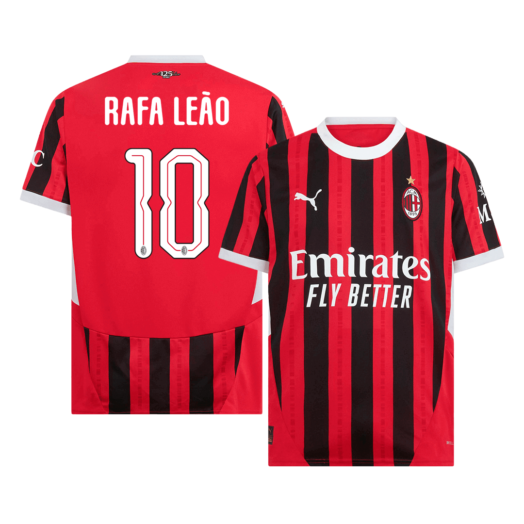 RAFA LE?O #10 AC Milan Home  Soccer Jersey 2024/25 - UCL Top Soccer Jerseys Store