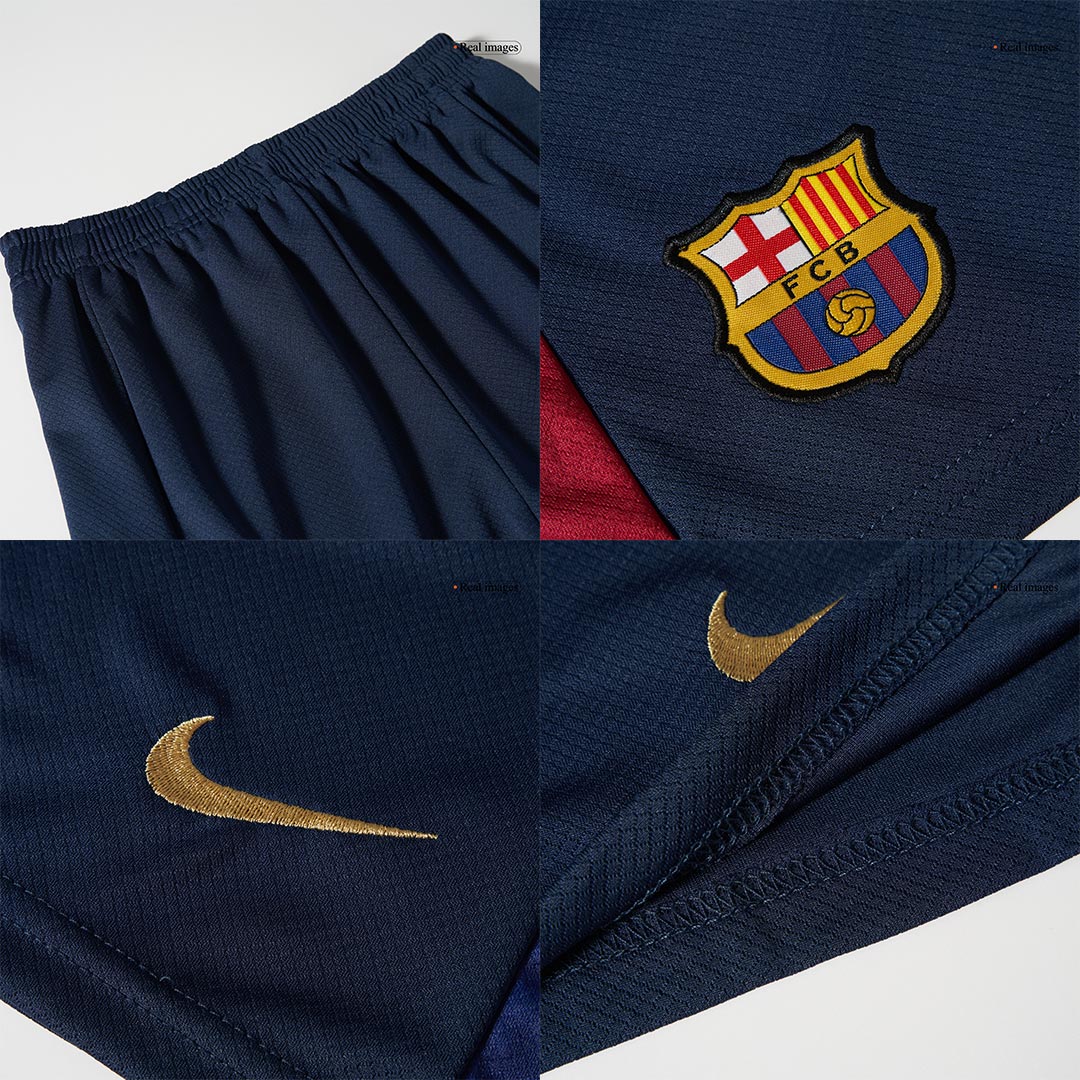 Kid's Barcelona Home  Soccer Jersey Kit(Jersey+Shorts) 2024/25 - COLDPLAY Top Soccer Jerseys Store