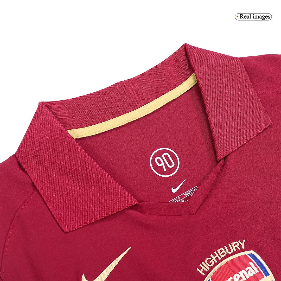 Retro BERGKAMP #10 2005/06 Arsenal Home  Soccer Jersey Top Soccer Jerseys Store
