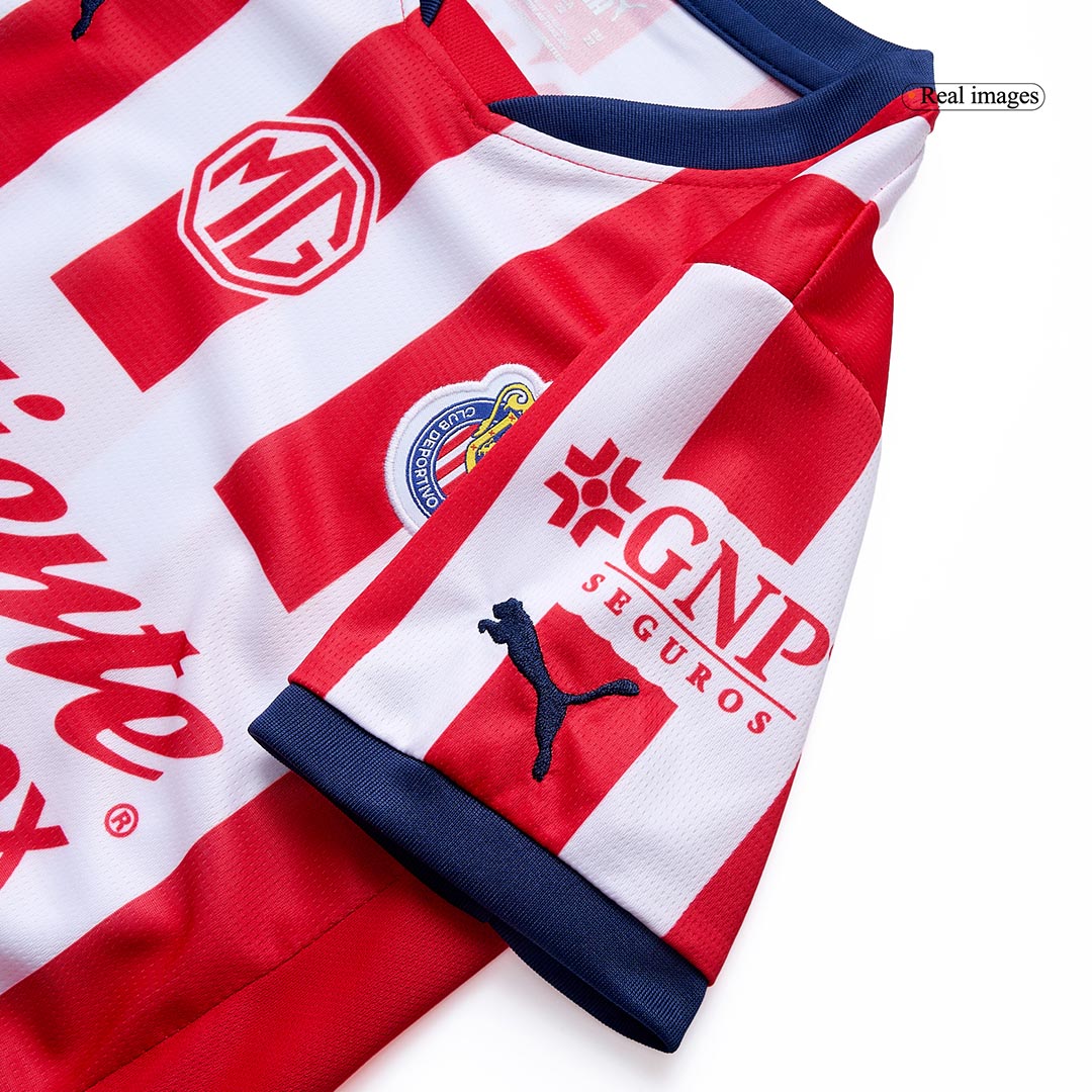 Kid's Chivas Home  Soccer Jersey Kit(Jersey+Shorts) 2024/25 Top Soccer Jerseys Store