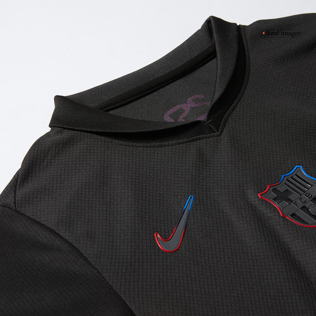 Kid's Barcelona Away  Soccer Jersey Kit(Jersey+Shorts) 2024/25 - Spotify Logo Without Text Top Soccer Jerseys Store