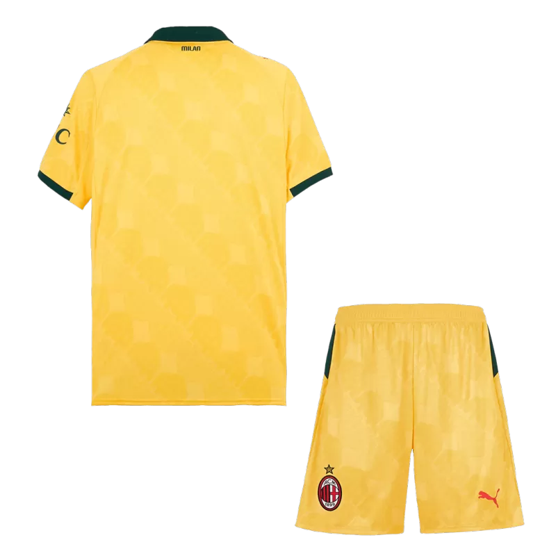 Kit terza maglia da calcio da trasferta dell'AC Milan (maglia+pantaloncini) 2025/26