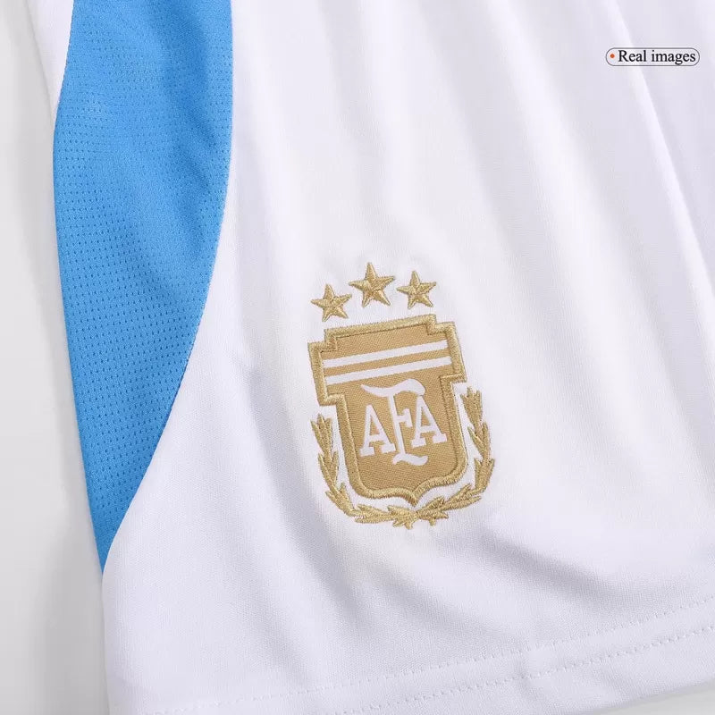 Argentina Home Kids Soccer Jerseys Kit Copa America 2024 Go Game Wear