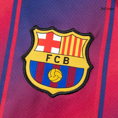 Barcelona Home Long Sleeve Soccer Jersey 2025/26