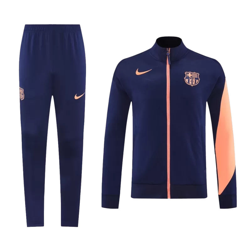 Barcelona Training Jacket Kit (Jacket+Pants) 2025/26 - Navy&Orange