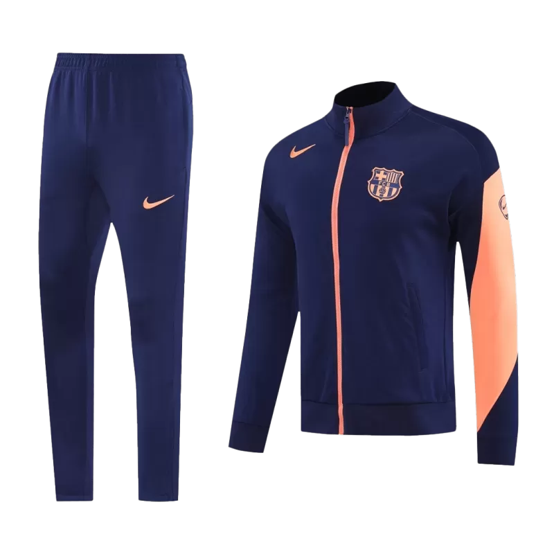 Barcelona Training Jacket Kit (Jacket+Pants) 2025/26 - Navy&Orange