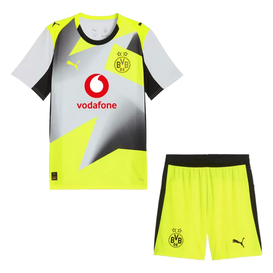 Kit maglia da calcio Borussia Dortmund Away (maglia+pantaloncini) 2025/26
