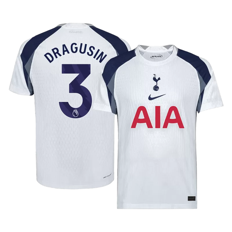 DRAGUSIN #3 Player Version Tottenham Hotspur Home Soccer Jersey 2025/26