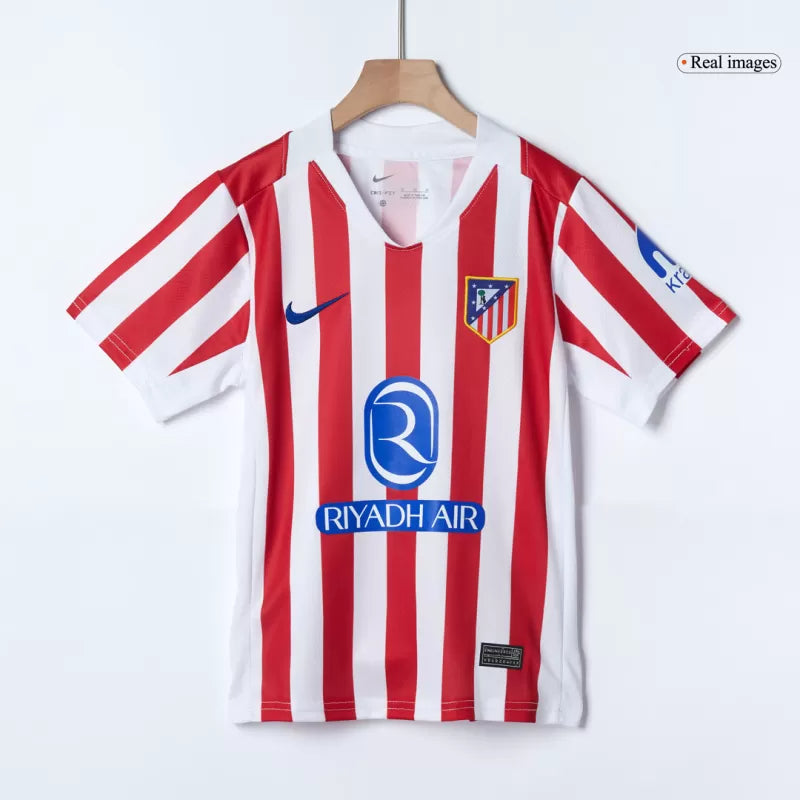 Kid's Atletico Madrid Home Soccer Jersey Kit(Jersey+Shorts) 2025/26