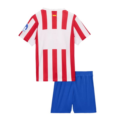 Kid's Atletico Madrid Home Soccer Jersey Kit(Jersey+Shorts) 2025/26