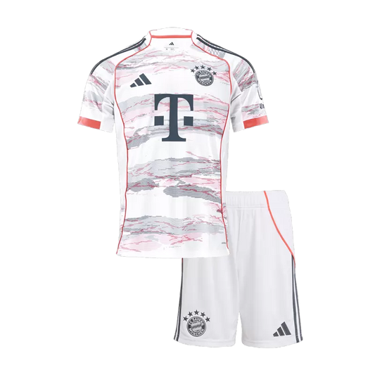 Kid's Bayern Munich Away Soccer Jersey Kit(Jersey+Shorts) 2025/26