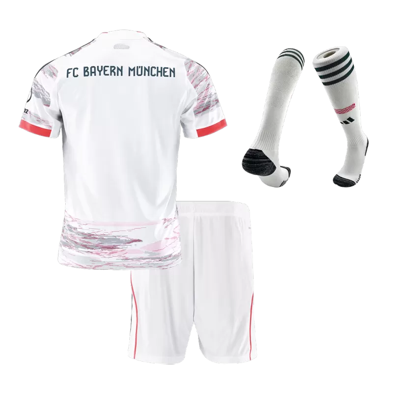 Kid's Bayern Munich Away Soccer Jersey Kit(Jersey+Shorts+Socks) 2025/26
