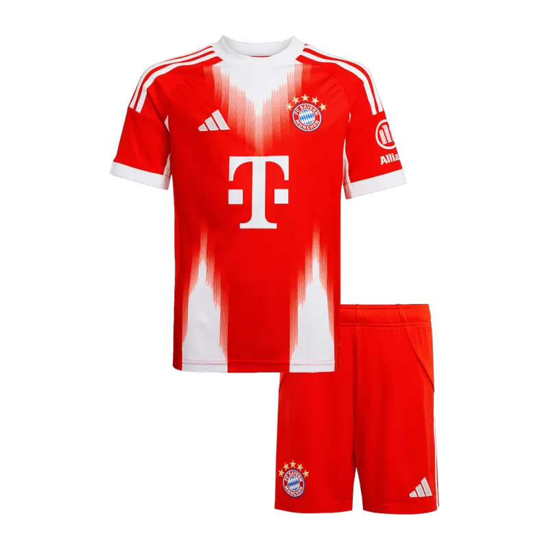 Kit da calcio per bambini Bayern Monaco Home (maglia+pantaloncini) 2025/26