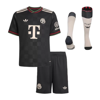 Kit da calcio per bambini Bayern Monaco Third Away (maglia+pantaloncini+calzini) 2025/26
