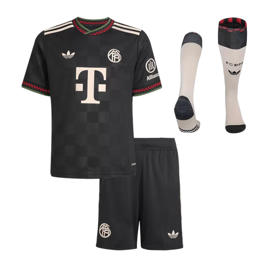 Kit da calcio per bambini Bayern Monaco Third Away (maglia+pantaloncini+calzini) 2025/26