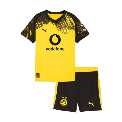 Kid's Borussia Dortmund Home Soccer Jersey Kit (Jersey+Shorts) 2025/26