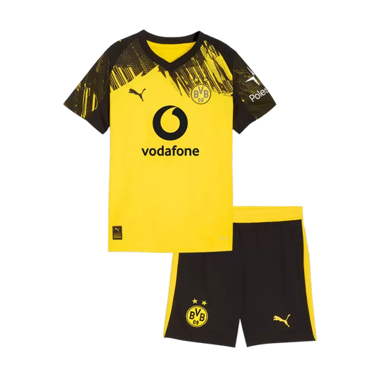 Kit da calcio per bambini Borussia Dortmund Home (maglia+pantaloncini) 2025/26
