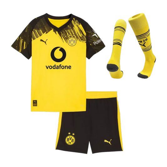Kit da calcio per bambini Borussia Dortmund Home (maglia+pantaloncini+calzini) 2025/26