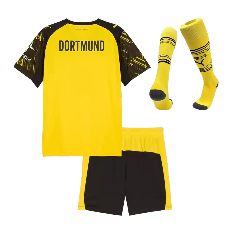 Kid's Borussia Dortmund Home Soccer Jersey Kit (Jersey+Shorts+Socks) 2025/26