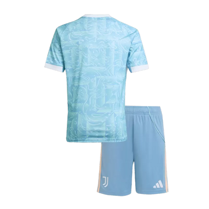 Kid's Juventus Away Soccer Jersey Kit(Jersey+Shorts) 2025/26