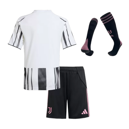 Kid's Juventus Home Soccer Jersey Kit(Jersey+Shorts+Socks) 2025/26