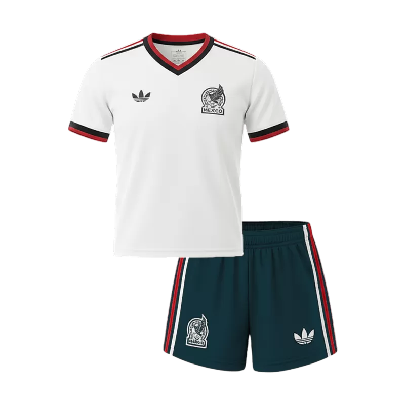 Kid's Mexico Away Jerseys Kit(Jersey+Shorts) 2026