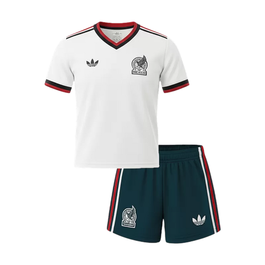 Kid's Mexico Away Jerseys Kit(Jersey+Shorts) 2026