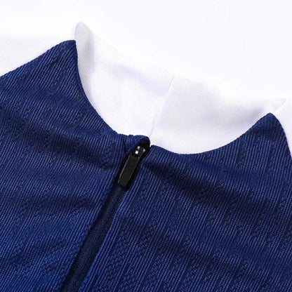 Completo da allenamento PSG con zip 1/4 per bambini (giacca+pantaloni) 2025/26 - Blu navy