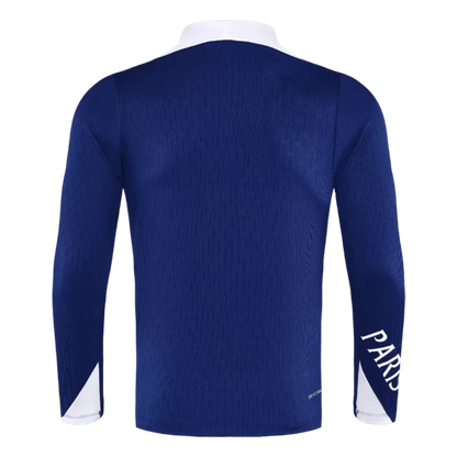 Completo da allenamento PSG con zip 1/4 per bambini (giacca+pantaloni) 2025/26 - Blu navy