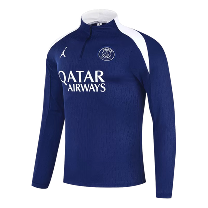 Completo da allenamento PSG con zip 1/4 per bambini (giacca+pantaloni) 2025/26 - Blu navy