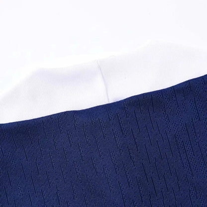 Completo da allenamento PSG con zip 1/4 per bambini (giacca+pantaloni) 2025/26 - Blu navy