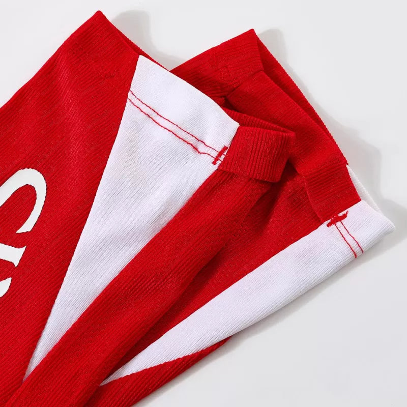 Completo da allenamento PSG con zip a 1/4 (giacca+pantaloni) per bambini 2025/26 - Rosso