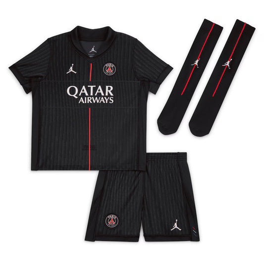 Kid's PSG Fourth Away Soccer Jersey Kit(Jersey+Shorts+Socks) 2025/26