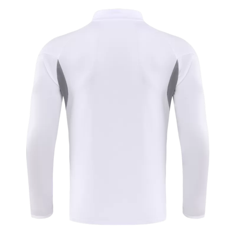 Kid's Real Madrid 1/4 Zip Training Kit (Jacket+Pants) 2025/26 - White