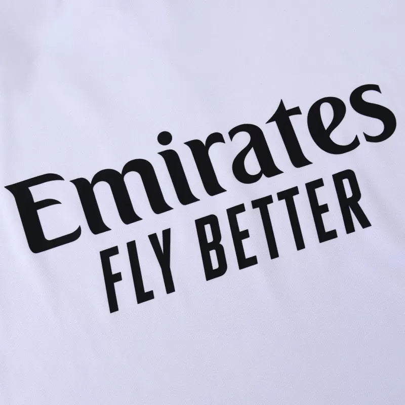 Kid's Real Madrid 1/4 Zip Training Kit (Jacket+Pants) 2025/26 - White