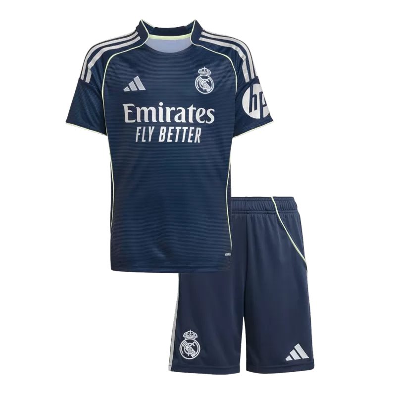 Kid's Real Madrid Away Soccer Jersey Kit(Jersey+Shorts) 2025/26