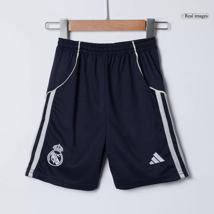 Kid's Real Madrid Away Soccer Jersey Kit(Jersey+Shorts) 2025/26